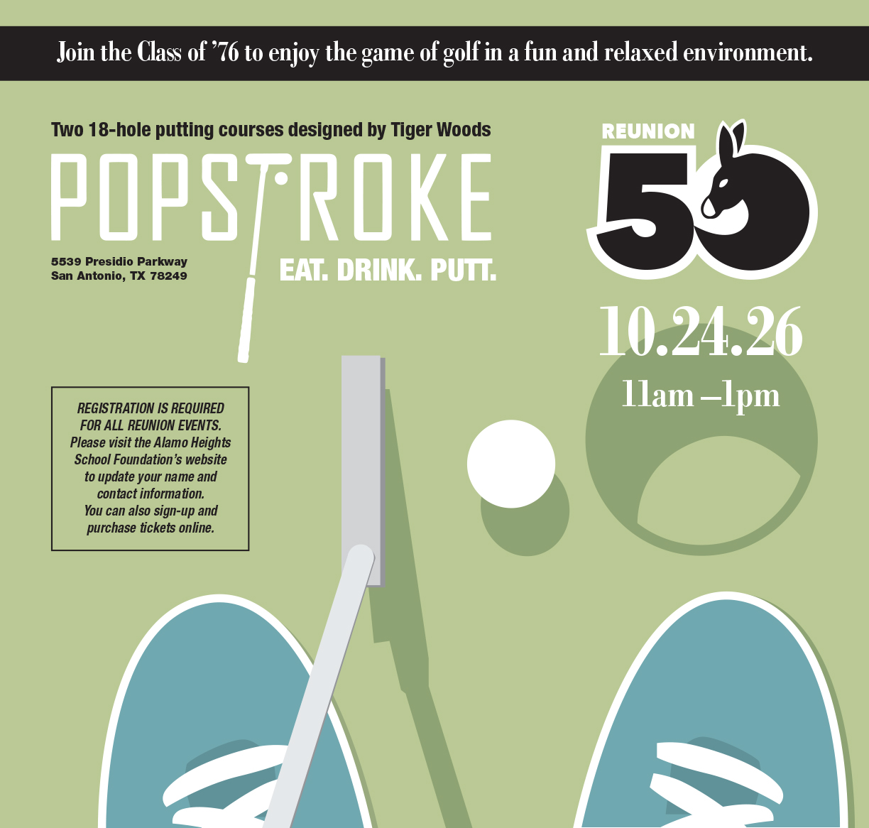 Golf outing at popstroke